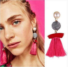 Load image into Gallery viewer, New arrival selectable silk tassel metal beads cap charm for bohemia style Xmas party