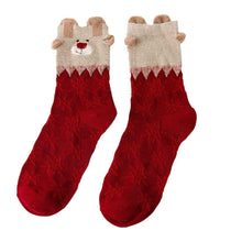 Load image into Gallery viewer, 3 Pairs Christmas Winter Warm Deer Elk Xmas Socks Gifts