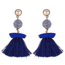 Load image into Gallery viewer, New arrival selectable silk tassel metal beads cap charm for bohemia style Xmas party