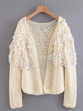 Load image into Gallery viewer, Autumn Winter Tassel Long Sleeve Knit Cardigan Tops