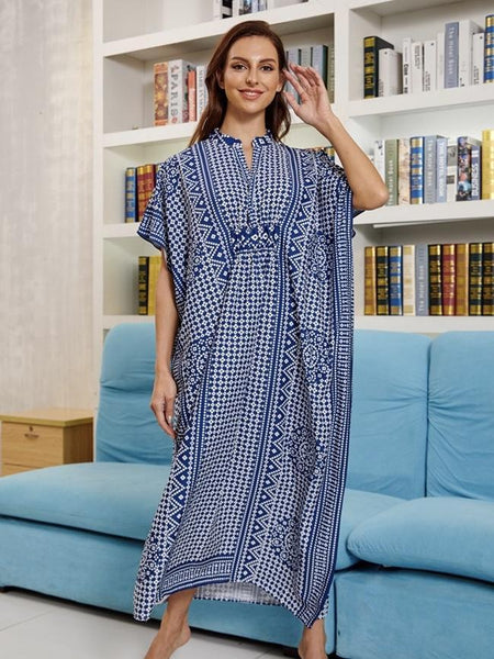 New Four-way Stretch Printing Loose Casual Cover up