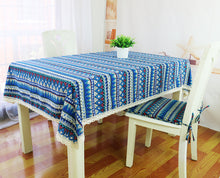 Load image into Gallery viewer, Bohemian cotton and linen tablecloth tea table cloth American decorative cover cloth