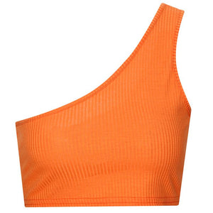 Solid Color Shoulder Strap Vest