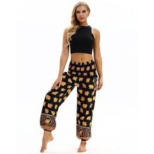 Load image into Gallery viewer, Thailand Nepal travel high waist yoga pants high waist slim wide leg pants