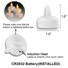 Load image into Gallery viewer, Water-proof candle spa shower water decorative candle lamp LED floating candle
