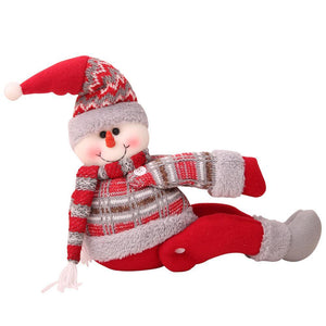Santa Claus Elk Snowman Doll Curtain Buckle Christmas Decoration