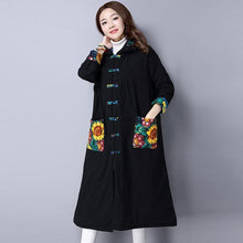 Load image into Gallery viewer, Autumn And Winter National Style Printing  Long Coat