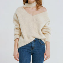 Load image into Gallery viewer, Sexy Off The Shoulder Imitation Mane Loose Lazy Sweater