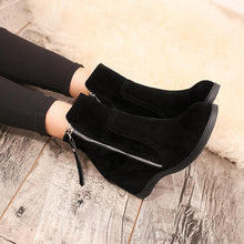 Load image into Gallery viewer, Autumn And Winter Fashion New Products Internal Increase Medium Tube Matte Flat Bottom Boots