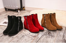 Load image into Gallery viewer, Autumn And Winter Fashion New Products Internal Increase Medium Tube Matte Flat Bottom Boots