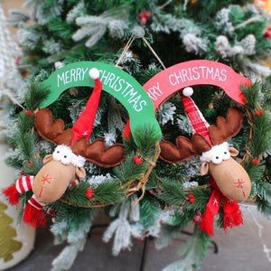 Christmas Household Items Rattan Ring Garland