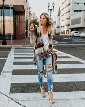 Load image into Gallery viewer, Tassels Long Sleeve Irregular Hem Cowl Neck Sweater