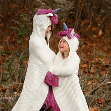 Load image into Gallery viewer, Autumn And Winter Cartoon Children Unicorn One-Piece Cap Cloak