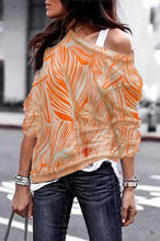 Load image into Gallery viewer, Loose Sloping Shoulder Long Sleeves Pullover Tops