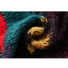 Load image into Gallery viewer, Autumn And Winter Colorful Knit Cardigan Lazy Wind Hooded Coat