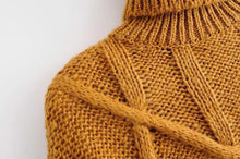 Load image into Gallery viewer, Casual Loose Turtleneck Solid Color Pullover Sweater Jumper