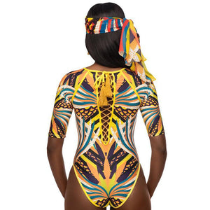 Digital Printed Sexy Totem One-piece Swimsuit