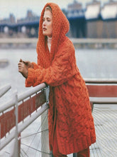 Load image into Gallery viewer, Cardigan Women&#39;s Hemp Knitting Thickened Versatile Hooded Sweater Cardigan