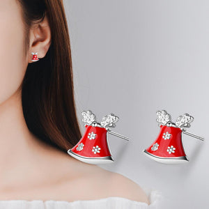 Autumn and winter earrings earrings earrings gift bells snowflakes Christmas-3