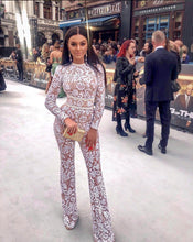 Load image into Gallery viewer, Socialite Compound Lace Slim Jumpsuit