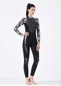 Diving suit one-piece diving suit female snorkeling surfing jellyfish suit thickened warm winter swimsuit