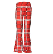 Load image into Gallery viewer, Autumn And Winter Lattice Leisure Micro Bell-bottom Trousers