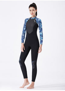 Diving suit one-piece diving suit female snorkeling surfing jellyfish suit thickened warm winter swimsuit
