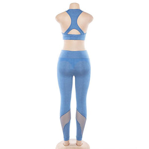 New women's hollow breathable yoga exercise suit