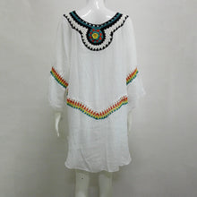 Load image into Gallery viewer, Three Colors Large size fashion loose women Bohemia style cotton in the long section of the shirt
