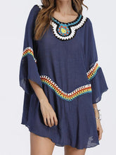 Load image into Gallery viewer, Three Colors Large size fashion loose women Bohemia style cotton in the long section of the shirt