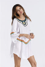 Load image into Gallery viewer, Three Colors Large size fashion loose women Bohemia style cotton in the long section of the shirt