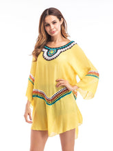 Load image into Gallery viewer, Three Colors Large size fashion loose women Bohemia style cotton in the long section of the shirt