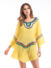 Load image into Gallery viewer, Three Colors Large size fashion loose women Bohemia style cotton in the long section of the shirt