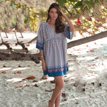 Load image into Gallery viewer, Beach Dress Tunic Plus Size Kaftan Boho Summer Bohemian Ladies Loose Dresses Vintage Casual Clothing Vestidos Print Beachwear