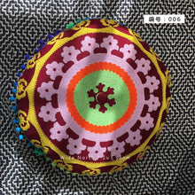 Load image into Gallery viewer, Bohemian Tatami Cushion Cute Pillow  Fluffy Pillow   Embroidered Futon Chair Cushion Round Tassel with Core  Pillow Decorative