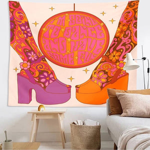 Colorful  Wall Tapestry Hanging   Rainbow Decor for Girls Dorm Roon Decoration INS Trippy Tapestry Psychedelic Wall Prints