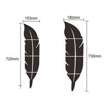 Load image into Gallery viewer, DIY Feather Plume 3D Mirror Wall Sticker for Living Room Art Home Decor Vinyl Decal Acrylic Sticker Mural Wall Decor Wallpaper