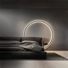 Load image into Gallery viewer, Designer ring led wall light Minimalist wall lamp living room decoration atmosphere lights Nordic room decor Lighting with plug