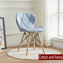 Load image into Gallery viewer, Dining chair Nordic bedroom home leisure simple chair discussion desk chair makeup manicure stool