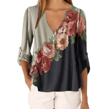 Load image into Gallery viewer, Fashion Flowers Ladies Graphic Plants Floral Print T -shirts