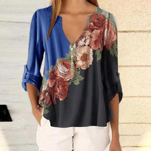 Load image into Gallery viewer, Fashion Flowers Ladies Graphic Plants Floral Print T -shirts