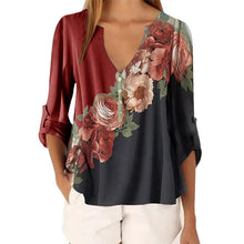 Load image into Gallery viewer, Fashion Flowers Ladies Graphic Plants Floral Print T -shirts