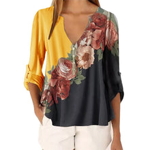 Load image into Gallery viewer, Fashion Flowers Ladies Graphic Plants Floral Print T -shirts