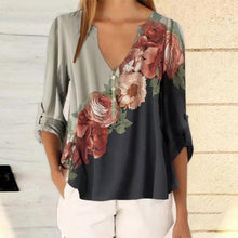 Load image into Gallery viewer, Fashion Flowers Ladies Graphic Plants Floral Print T -shirts