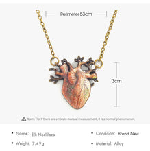 Load image into Gallery viewer, Fashion Gothic vinage rib Cage Necklace Anatomical Skeleton Heart Goth Punk Unique Retro pendant necklace Jewelry for men/women