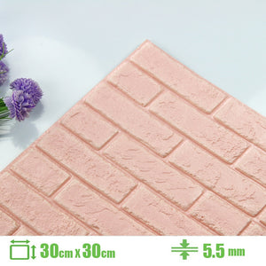 Foam 3D Wall Stickers Self Adhesive Wallpaper Panels Home Decor Living Room Bedroom House Decoration Bathroom Brick Wall Sticker