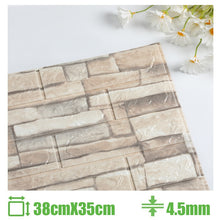 Load image into Gallery viewer, Foam 3D Wall Stickers Self Adhesive Wallpaper Panels Home Decor Living Room Bedroom House Decoration Bathroom Brick Wall Sticker
