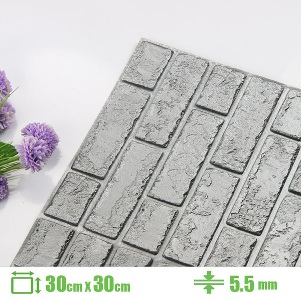 Foam 3D Wall Stickers Self Adhesive Wallpaper Panels Home Decor Living Room Bedroom House Decoration Bathroom Brick Wall Sticker