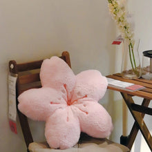 Load image into Gallery viewer, Cherry blossoms Stuffed Flower Plush Cushion Girly Room Decor Sunflower Pillow Pink Flower for Girls Bedroom Seat Pillow