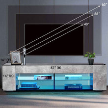 Load image into Gallery viewer, Modern RGB LED TV Stands With 2 Side Cabinet Storage Organizer Home Living Room Furniture Light Luxury TV Tables TV Unit Bracket